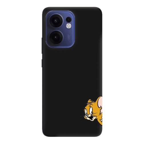 Oppo Reno 13 F Jerry 2 Black Colored Silicone TPU Θήκη